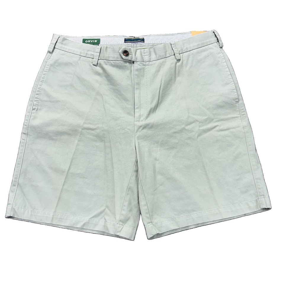 Orvis Angler Chino Shorts Mens 38x9 Sage Green Casual Resort Workwear NEW‎
